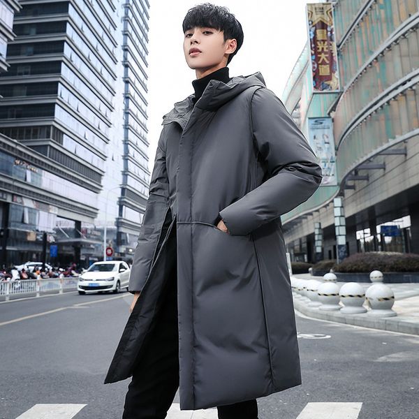 winter 2020 new down jacket men's medium length white duck down thickened hooded korean youth fashion men's coat, Black
winter 2020 new down jacket men's medium length white duck down thickened hooded korean youth fashion men's coat, Black