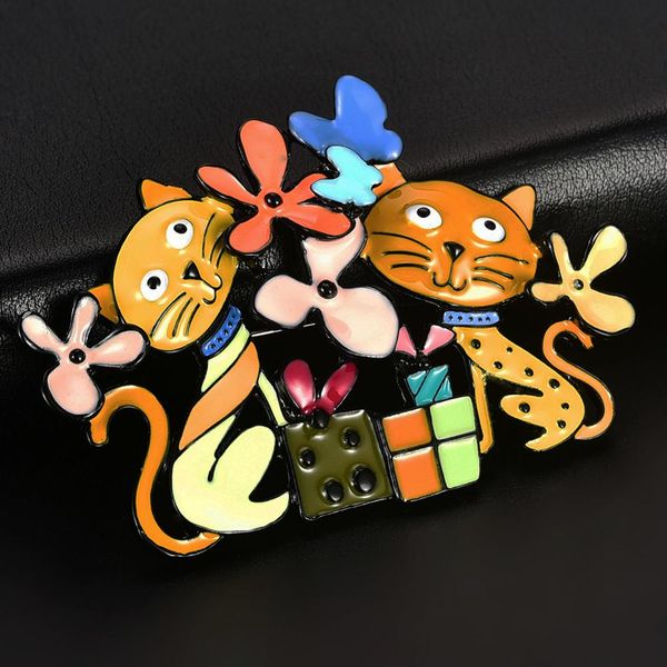 brooch of fashion friend cat brooches cute enamel cartoon animal flowers pin jewelry for women kids coat alloy brooch, Gray
brooch of fashion friend cat brooches cute enamel cartoon animal flowers pin jewelry for women kids coat alloy brooch, Gray