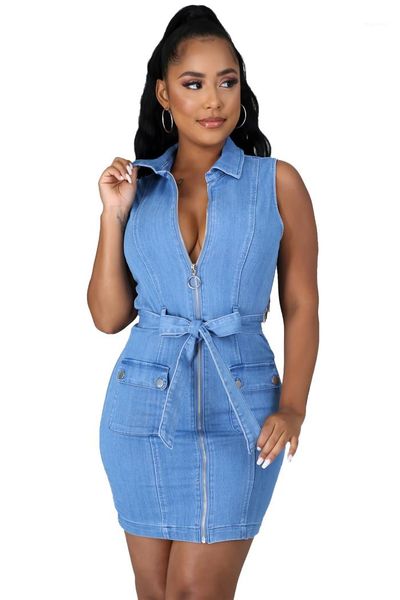 color summer lapel neck above knee women blue dress sleeveless skinny womens denim dresses solid, Black;gray
color summer lapel neck above knee women blue dress sleeveless skinny womens denim dresses solid, Black;gray