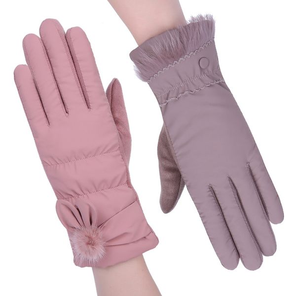 five fingers gloves warm ears women cotton thicken autumn winter outdoor riding coldproof cute plush ball soft, Blue;gray
five fingers gloves warm ears women cotton thicken autumn winter outdoor riding coldproof cute plush ball soft, Blue;gray