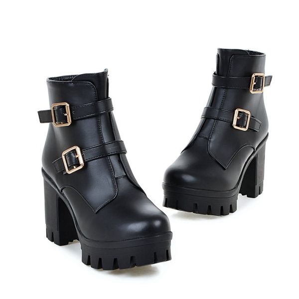 plus size 33 34 to 40 41 42 43 luxury white black buckle chunky heels motocycle booties
plus size 33 34 to 40 41 42 43 luxury white black buckle chunky heels motocycle booties
