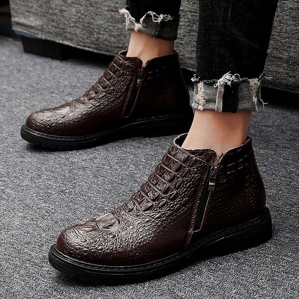 2020 genuine leather winter boots men shoes autumn winter warm fur shoes men ankle boots cowhide male footwear non-slip a1912, Black
2020 genuine leather winter boots men shoes autumn winter warm fur shoes men ankle boots cowhide male footwear non-slip a1912, Black