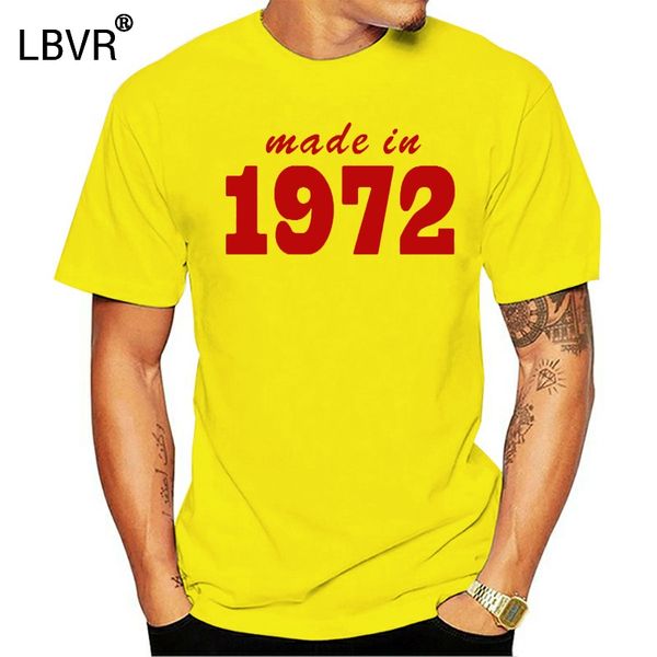 made in 1972 19xx funny printed mens t-shirt joke gift mencasual printed t shirt