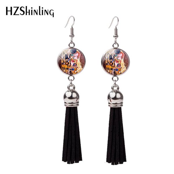 2020 new gustav klimt the kiss tassel earring mother and child painting fish hook earrings jewelry glass dome earbob, Silver
2020 new gustav klimt the kiss tassel earring mother and child painting fish hook earrings jewelry glass dome earbob, Silver
