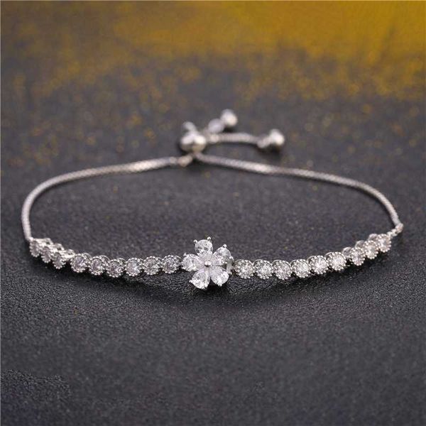new cz zircon stones flower charm crystal adjustable bracelets for women fashion wedding party jewelry, Black
new cz zircon stones flower charm crystal adjustable bracelets for women fashion wedding party jewelry, Black