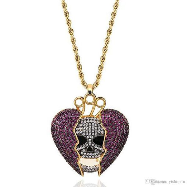 14k iced out skull skeleton purple heart juice wrld pendant bling necklace micro pave cubic zircon pendant fashion jewelry, Silver
14k iced out skull skeleton purple heart juice wrld pendant bling necklace micro pave cubic zircon pendant fashion jewelry, Silver