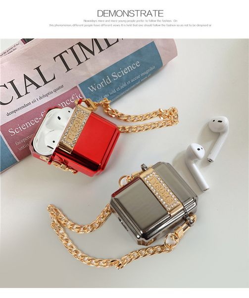 fashion airpods case bluetooth wireless protective cover for airpods 1 / 2case rhinestone noble earphone shell 2 colors
fashion airpods case bluetooth wireless protective cover for airpods 1 / 2case rhinestone noble earphone shell 2 colors