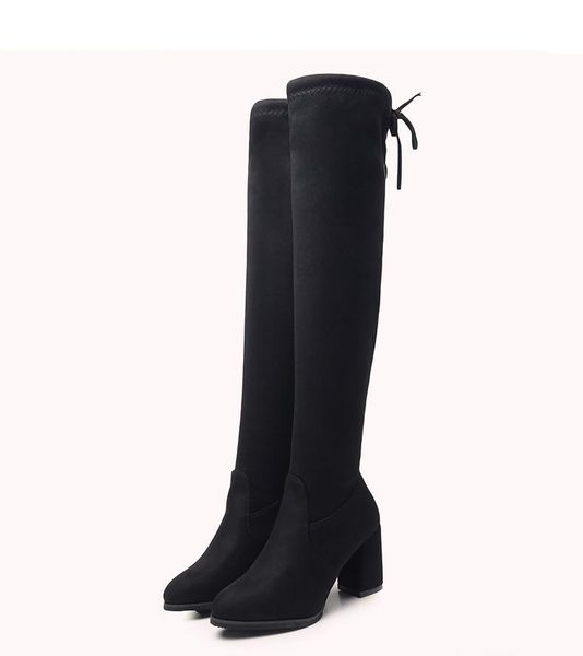women casual over the knee boots shoes winter round toe platform high heels pumps warm snow, Black
women casual over the knee boots shoes winter round toe platform high heels pumps warm snow, Black