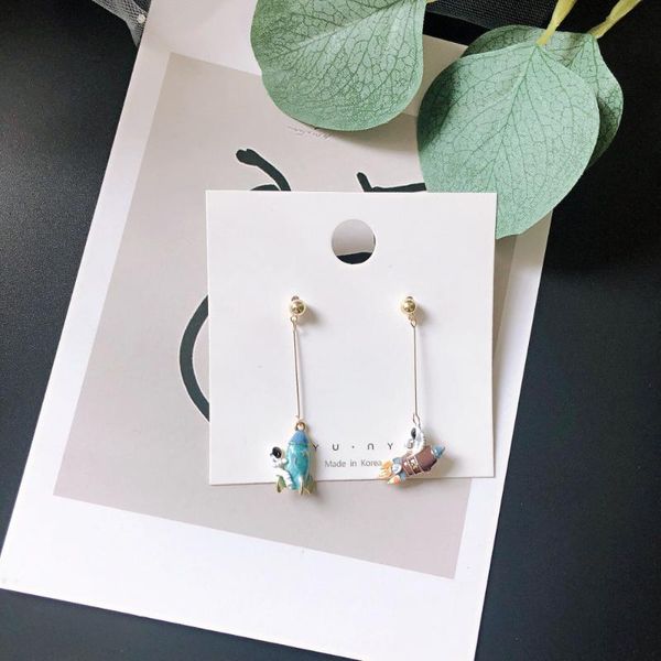 SQUERIM Astronaut Blue Universe Star Moon Earrings Asymmetric Universe Planet Big Dipper Drop Earrings for Women Girl Gifts, Silver
SQUERIM Astronaut Blue Universe Star Moon Earrings Asymmetric Universe Planet Big Dipper Drop Earrings for Women Girl Gifts, Silver