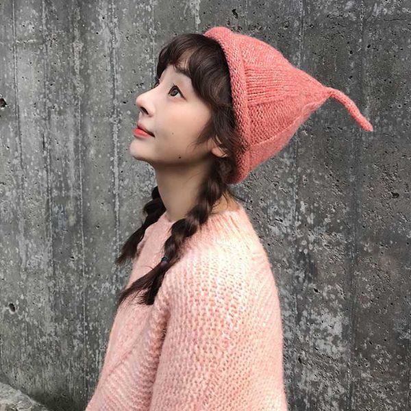 new fashion youth woman autumn winter woolen hats couple knitted curling cap korean version trendy versatile warm winter hat, Blue;gray
new fashion youth woman autumn winter woolen hats couple knitted curling cap korean version trendy versatile warm winter hat, Blue;gray