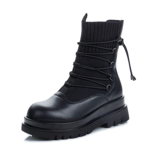 genuine leather platform shoes women's boots knitting 2020 boot female shoes woman flats ankle boots for women rubber booties 40, Black
genuine leather platform shoes women's boots knitting 2020 boot female shoes woman flats ankle boots for women rubber booties 40, Black