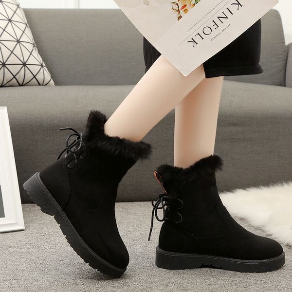 snow boots women's autumn and winter new flat-bottom high-lacing women's boots plus velvet warm two wear cotton, Black
snow boots women's autumn and winter new flat-bottom high-lacing women's boots plus velvet warm two wear cotton, Black