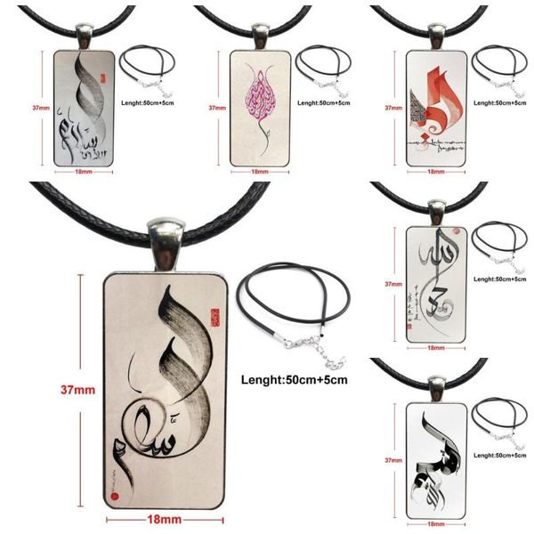 fusion of arabic and chinese calligraphy for girls necklace fashion long chain with rectangle necklace jewelry, Silver
fusion of arabic and chinese calligraphy for girls necklace fashion long chain with rectangle necklace jewelry, Silver