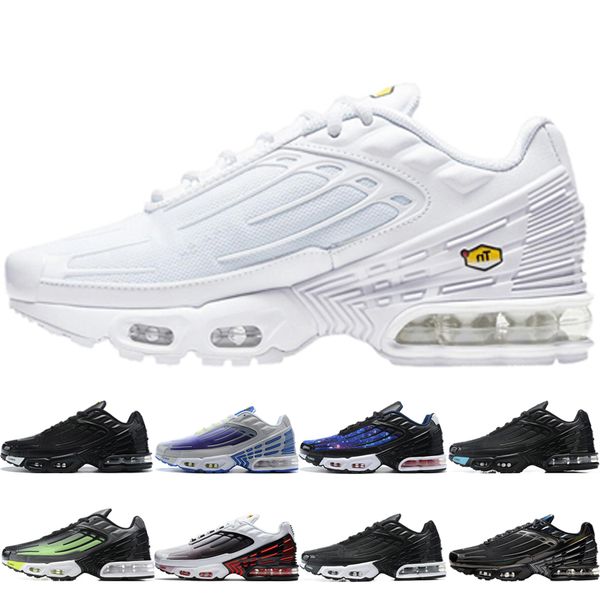 men tn plus 3 iii running shoes chaussures triple white black mens womens tn plus outdoor trainer sneaker sports shoes size 36-45
men tn plus 3 iii running shoes chaussures triple white black mens womens tn plus outdoor trainer sneaker sports shoes size 36-45