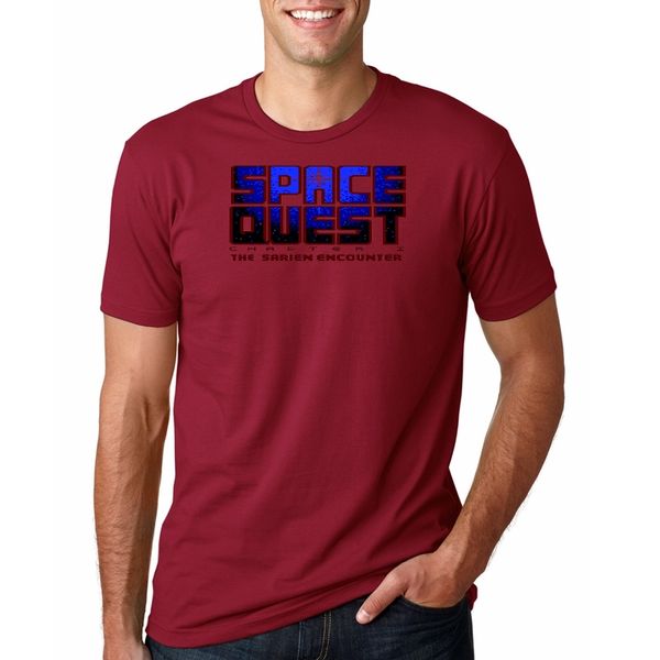 2020 new men's summer men's casual -sleeved t-shirt retro dos game fan print t-shirt