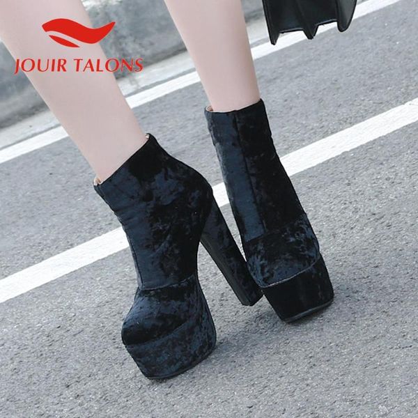 boots jouir talons big size 48 women shoes flock square thick high heels platform multicolor autumn ankle, Black
boots jouir talons big size 48 women shoes flock square thick high heels platform multicolor autumn ankle, Black