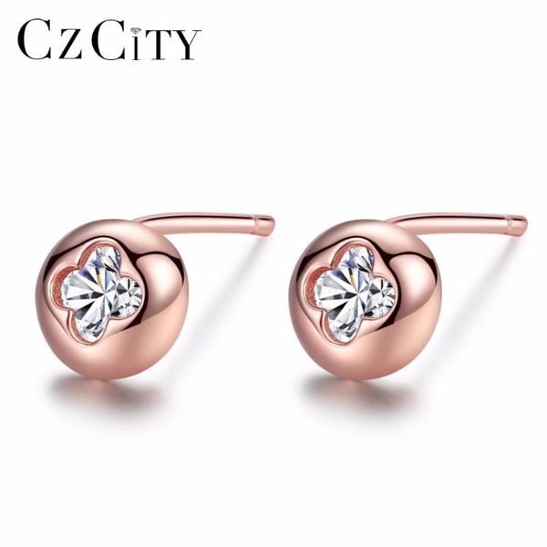 czcity brand rose gold color women 925 sterling silver earrings small round shape single clear zircon inlay stud earring jewelry, Golden;silver
czcity brand rose gold color women 925 sterling silver earrings small round shape single clear zircon inlay stud earring jewelry, Golden;silver