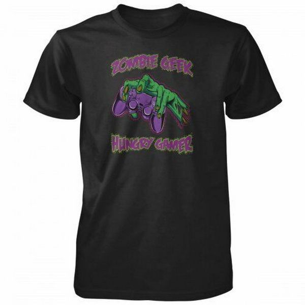 zombie geek t-shirt custom printed tee shirt new fashion design for men women