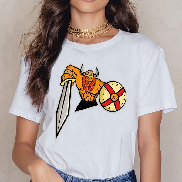 t shirt women viking sword and shield mascot hip hop vintage print female shirt
t shirt women viking sword and shield mascot hip hop vintage print female shirt