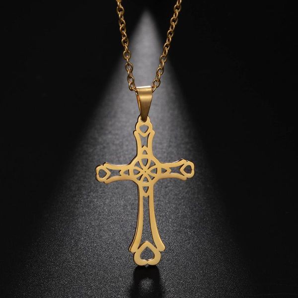 fishhook viking irish knot heart cross gothic amulet stainless steel gold color gift for woman pendant choker necklace jewelry, Silver
fishhook viking irish knot heart cross gothic amulet stainless steel gold color gift for woman pendant choker necklace jewelry, Silver