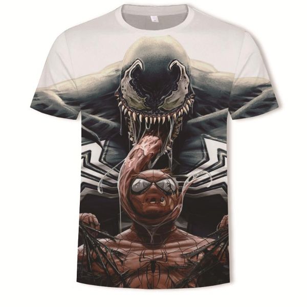 summer new men's short-sleeved venom 3d cartoon printed short-sleeved men's t-shirt, Black;blue
summer new men's short-sleeved venom 3d cartoon printed short-sleeved men's t-shirt, Black;blue