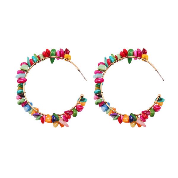 ethnic bohemian colorful irregular bead hanamde hoop earring new design novelty hoop earring for women gift accessories, Golden;silver
ethnic bohemian colorful irregular bead hanamde hoop earring new design novelty hoop earring for women gift accessories, Golden;silver
