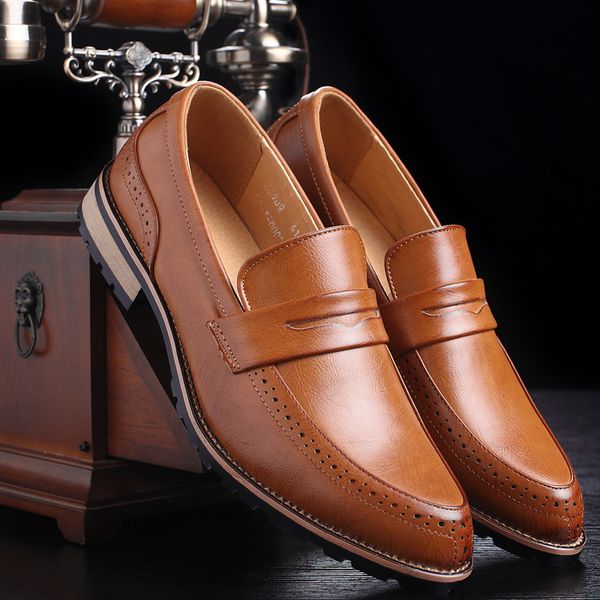 men's shoes trend: new pointy leather shoes in spring 2020 men's casual and breathable set foot ventilate, Black
men's shoes trend: new pointy leather shoes in spring 2020 men's casual and breathable set foot ventilate, Black