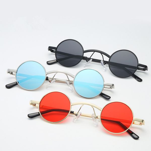 sunglasses steampunk retro round street rock style small frame glasses, White;black
sunglasses steampunk retro round street rock style small frame glasses, White;black