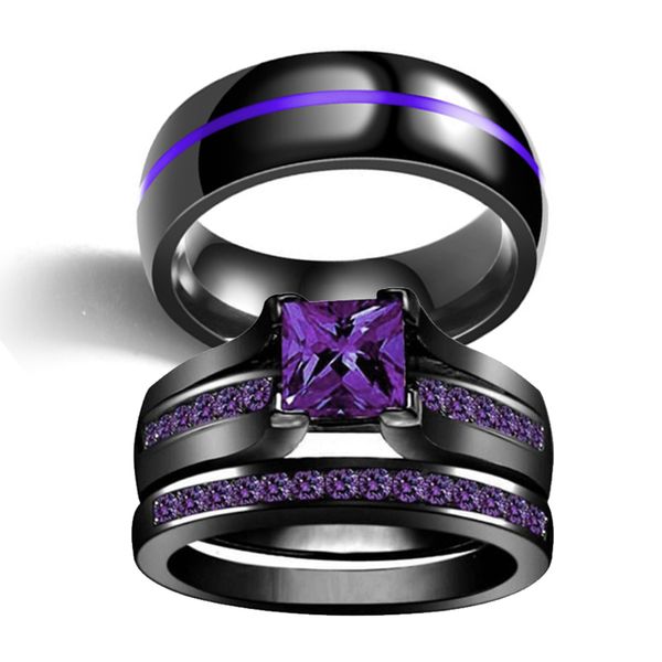 new women men couple purple zircon luxury styling ring set party wedding engagement holiday birthday gift jewelry wholesale, Slivery;golden
new women men couple purple zircon luxury styling ring set party wedding engagement holiday birthday gift jewelry wholesale, Slivery;golden