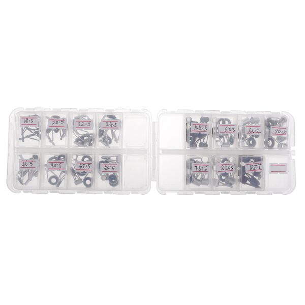 75pcs 15 размеры удочка ремкомплект удочка проводники советы линии кольца 1.8mm-8.5mm
75pcs 15 размеры удочка ремкомплект удочка проводники советы линии кольца 1.8mm-8.5mm