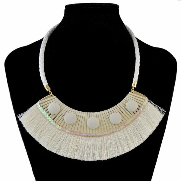 gypsy women long necklace statement bohemian boho vintage enthic cotton fringed tassel pendant necklace tribal turkish party, Silver
gypsy women long necklace statement bohemian boho vintage enthic cotton fringed tassel pendant necklace tribal turkish party, Silver