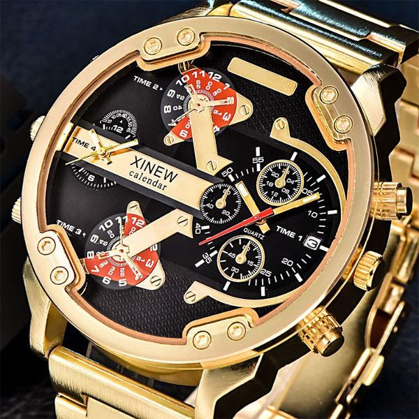 wristwatches xi brand unique design men's watches 7 dial big watch men fashion stainless steel band male clock quartz bayan saat, Slivery;brown
wristwatches xi brand unique design men's watches 7 dial big watch men fashion stainless steel band male clock quartz bayan saat, Slivery;brown