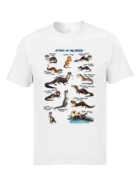 otters of the world t-shirts ocean animal funny design fashion clothing summer o neck 100% cotton t shirt for men white
otters of the world t-shirts ocean animal funny design fashion clothing summer o neck 100% cotton t shirt for men white