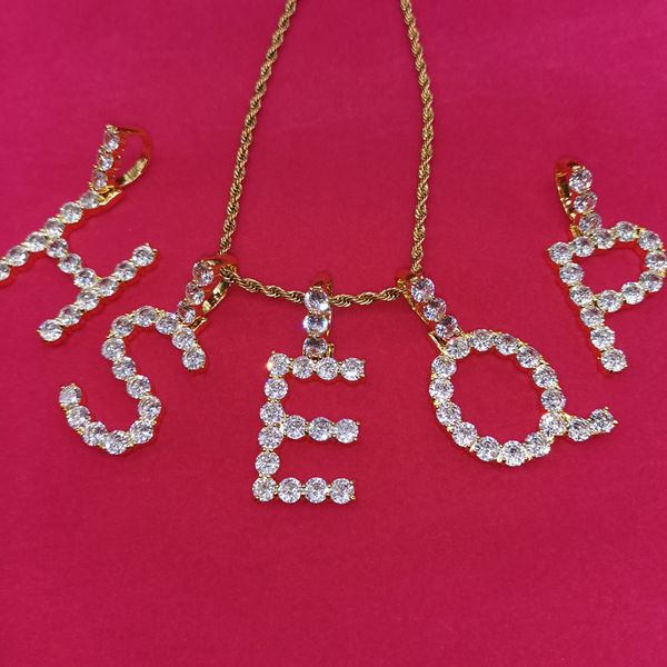 single zircon letters rope chain necklaces & pendant alphabet charm for men/women gold color hip hop jewelry gift, Silver
single zircon letters rope chain necklaces & pendant alphabet charm for men/women gold color hip hop jewelry gift, Silver