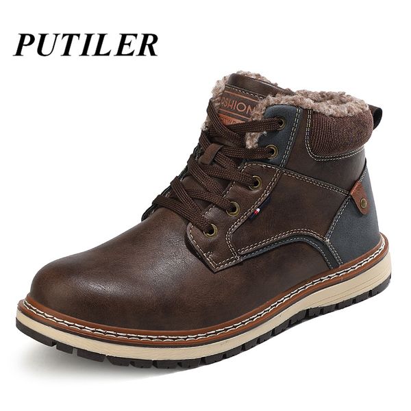 2020 winter men ankle boots waterproof warm fur snow boots men genuine leather outdoor work casual shoes tactical, Black
2020 winter men ankle boots waterproof warm fur snow boots men genuine leather outdoor work casual shoes tactical, Black
