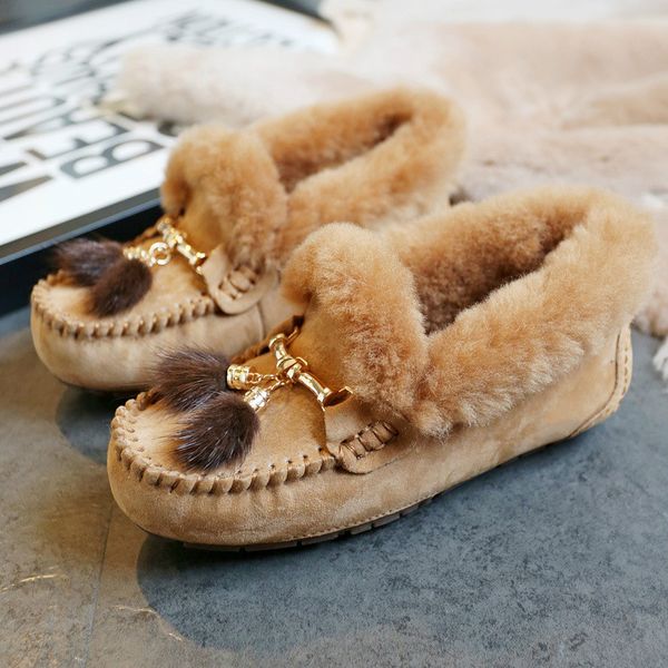 fashion 100% genuine pig leather snow boots shoes women flat shoes warm real wool winter flats non-slip women boots, Black
fashion 100% genuine pig leather snow boots shoes women flat shoes warm real wool winter flats non-slip women boots, Black