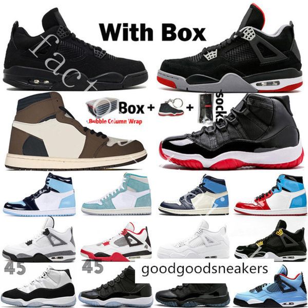 2020 new black cat 4 4s white cement what the 1 1s travis scotts basketball shoes unc bred 11 11s concord mens sports sneakers trainer
2020 new black cat 4 4s white cement what the 1 1s travis scotts basketball shoes unc bred 11 11s concord mens sports sneakers trainer