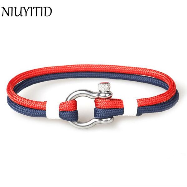 anklets niuyitid 2021 stainless steel buckle men bracelet fashion paracord rope navy style male charm braclet jewelry high quality, Red;blue
anklets niuyitid 2021 stainless steel buckle men bracelet fashion paracord rope navy style male charm braclet jewelry high quality, Red;blue