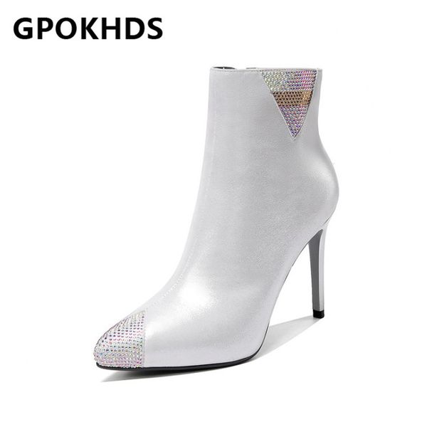gpokhds 2021 women ankle boots sheepskin winter short plush pointed toe zipper crystal high heels female boots size 39, Black
gpokhds 2021 women ankle boots sheepskin winter short plush pointed toe zipper crystal high heels female boots size 39, Black
