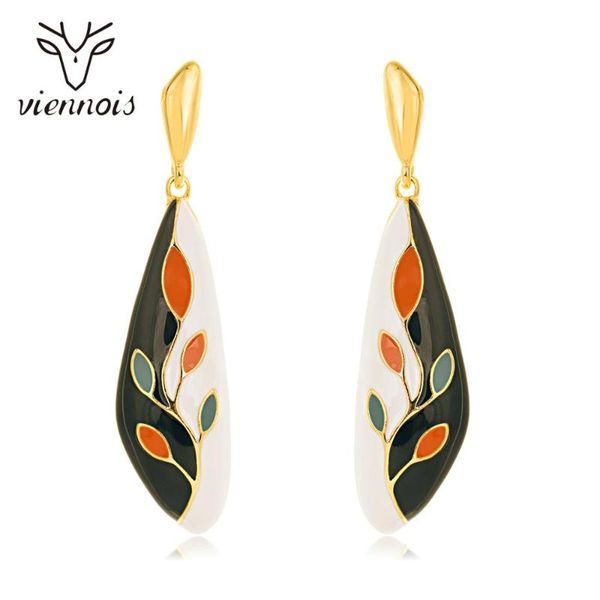 dangle & chandelier viennois korean style classic enamel drop earrings for women multicolor leaves fashion jewelry, Silver
dangle & chandelier viennois korean style classic enamel drop earrings for women multicolor leaves fashion jewelry, Silver