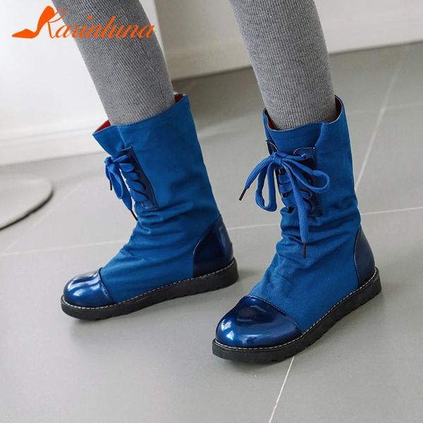 karin 2020 big size 43 lace up ins fashion boots female platform comfy warm plush autumn mid calf boots, Black
karin 2020 big size 43 lace up ins fashion boots female platform comfy warm plush autumn mid calf boots, Black