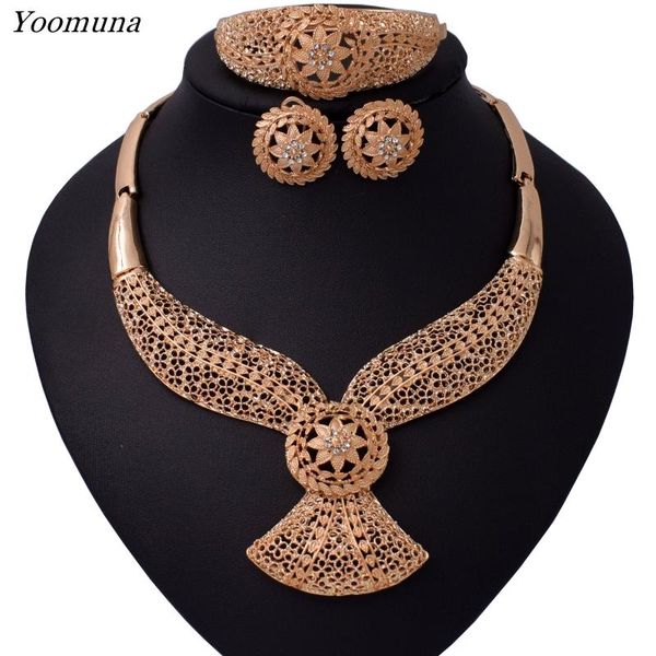 african gold bridal jewelry sets dubai wedding gifts for women arab necklace bracelet earrings ring set collares jewelery, Silver
african gold bridal jewelry sets dubai wedding gifts for women arab necklace bracelet earrings ring set collares jewelery, Silver