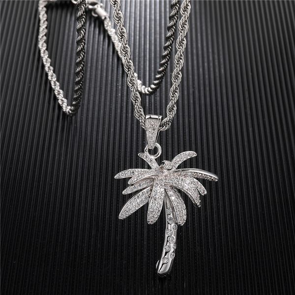 pendant necklaces men's iced out full zircon palm tree necklace hip hop coconut for women fashion party jewelry, Silver
pendant necklaces men's iced out full zircon palm tree necklace hip hop coconut for women fashion party jewelry, Silver