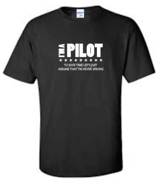 2019 men's funny fitness brand clothing i'm a pilot i'm never wrong tee shirt funny occupation mens tee slim fit t-shirt
2019 men's funny fitness brand clothing i'm a pilot i'm never wrong tee shirt funny occupation mens tee slim fit t-shirt