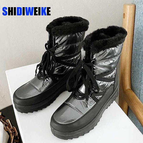 2020 women russian winter snow boots botas mujer waterproof winter non-slip women shoes with warm fur linning females's boots, Black
2020 women russian winter snow boots botas mujer waterproof winter non-slip women shoes with warm fur linning females's boots, Black