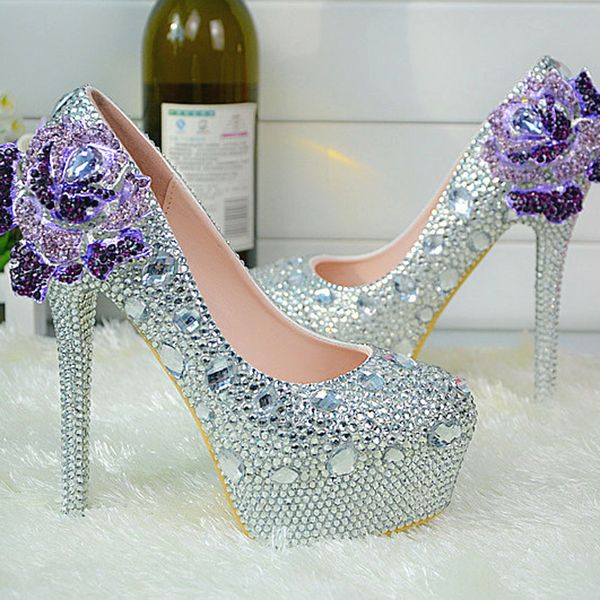 high heel bridal dress shoes women prom party pumps rhinestone crystal wedding shoes platform silver bridesmaid plus size, Black
high heel bridal dress shoes women prom party pumps rhinestone crystal wedding shoes platform silver bridesmaid plus size, Black