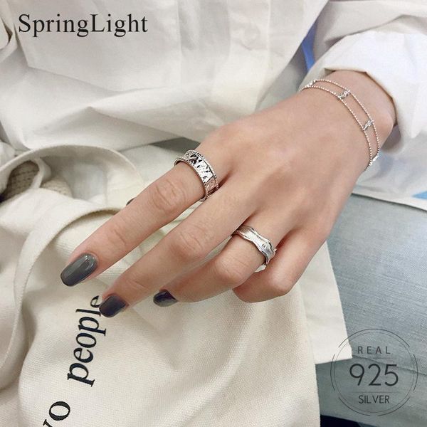 springlight simple gold foil folds opening ring real 925 sterling silver creative handmade designer fine jewelry rings for women, Golden;silver
springlight simple gold foil folds opening ring real 925 sterling silver creative handmade designer fine jewelry rings for women, Golden;silver
