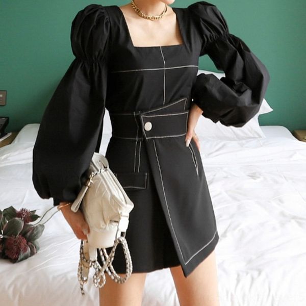 2020 new two-piece suit 2020 autumn clothes korean style jacket shorts and short skirt lantern sleeve slim-fit fashion waist-tight short, Gray
2020 new two-piece suit 2020 autumn clothes korean style jacket shorts and short skirt lantern sleeve slim-fit fashion waist-tight short, Gray