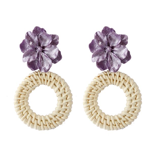 aensoa handmade charm straw weave rattan braid drop earrings hollow vine braid round circle boho earrings resin flowers jewelry, Silver
aensoa handmade charm straw weave rattan braid drop earrings hollow vine braid round circle boho earrings resin flowers jewelry, Silver