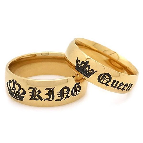 wedding rings mf jewelry king queen ring european & american gothic retro crown roman titanium steel lovers, Slivery;golden
wedding rings mf jewelry king queen ring european & american gothic retro crown roman titanium steel lovers, Slivery;golden
